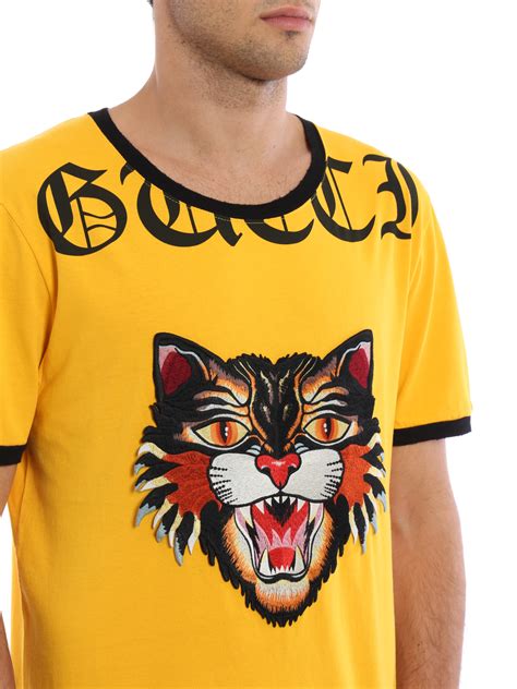 cat gucci t shirt|Gucci ace angry cat.